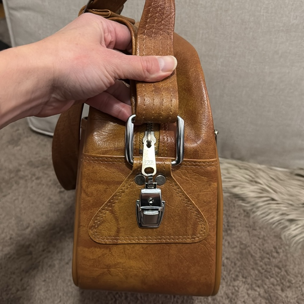 Vintage American Tourister Carryon Shoulder Strap Bag-EUC-Brown - Picture 9 of 17
